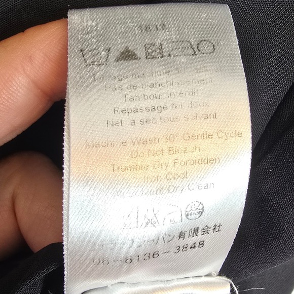 COTELAC Black V Neck Midi Sheath Dress Women's Sz Small Minimalist Career Pocket - Picture 10 of 14